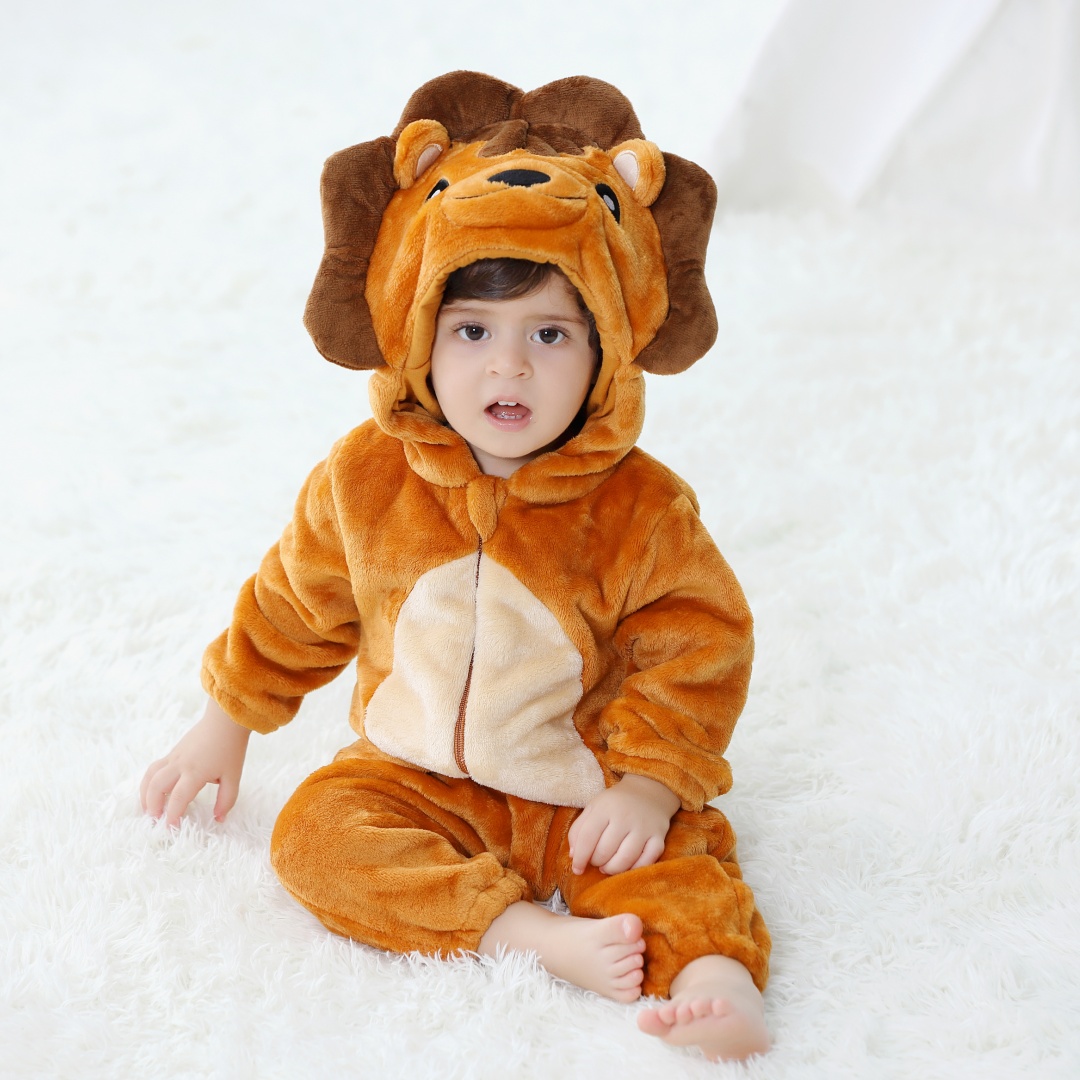 Newborn Baby Cute Lion Animal  - огляд і ціна Cotton Baby Onesies Zipper