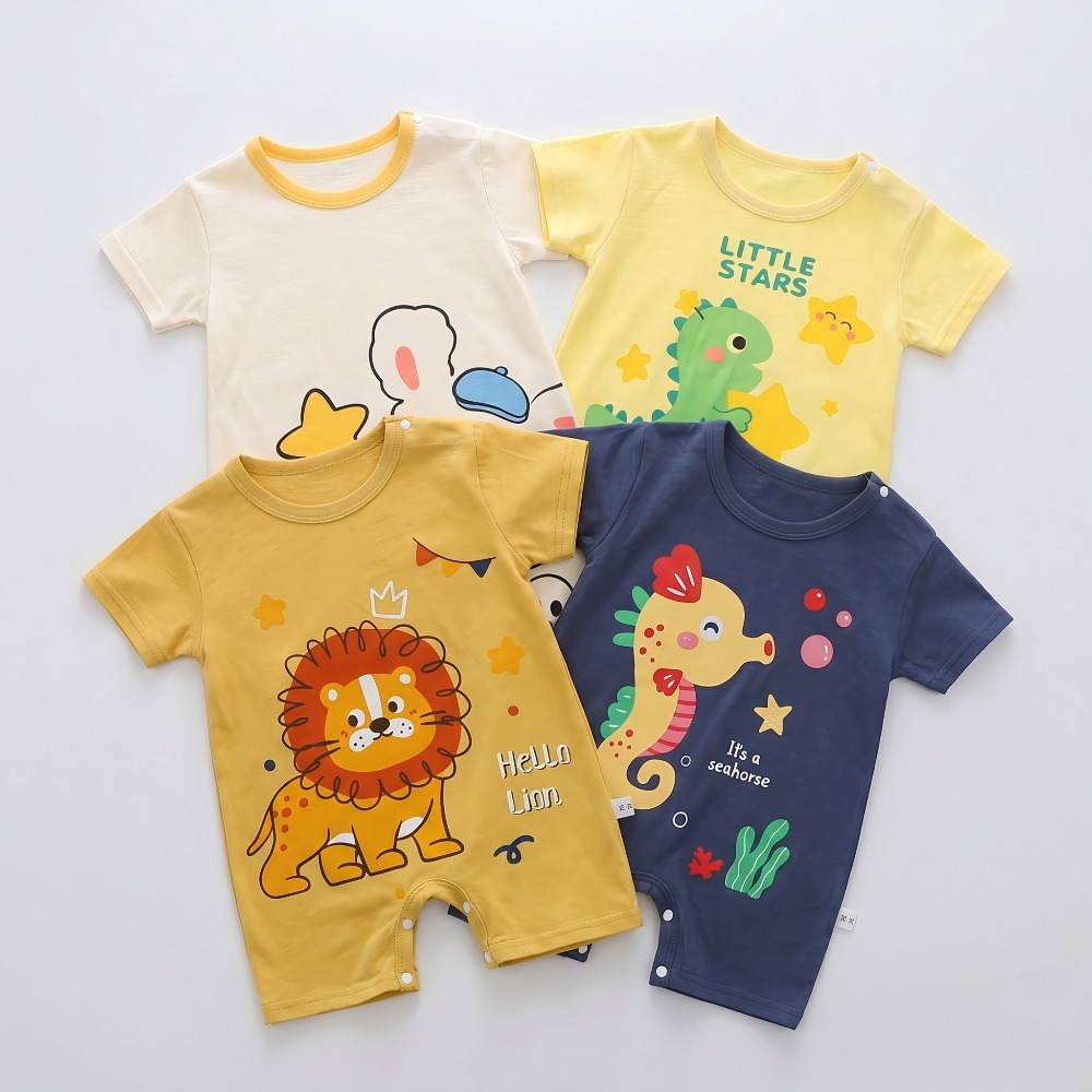 Summer  Printed Newborn Baby C - огляд і ціна Baby Summer Linen Sleeveless Jumpsuit