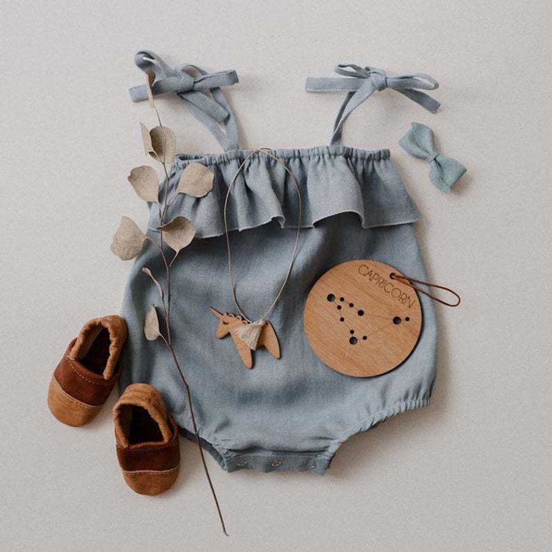 Summer Baby Girl Clothes Rompe - огляд і ціна Baby Summer Linen Sleeveless Jumpsuit