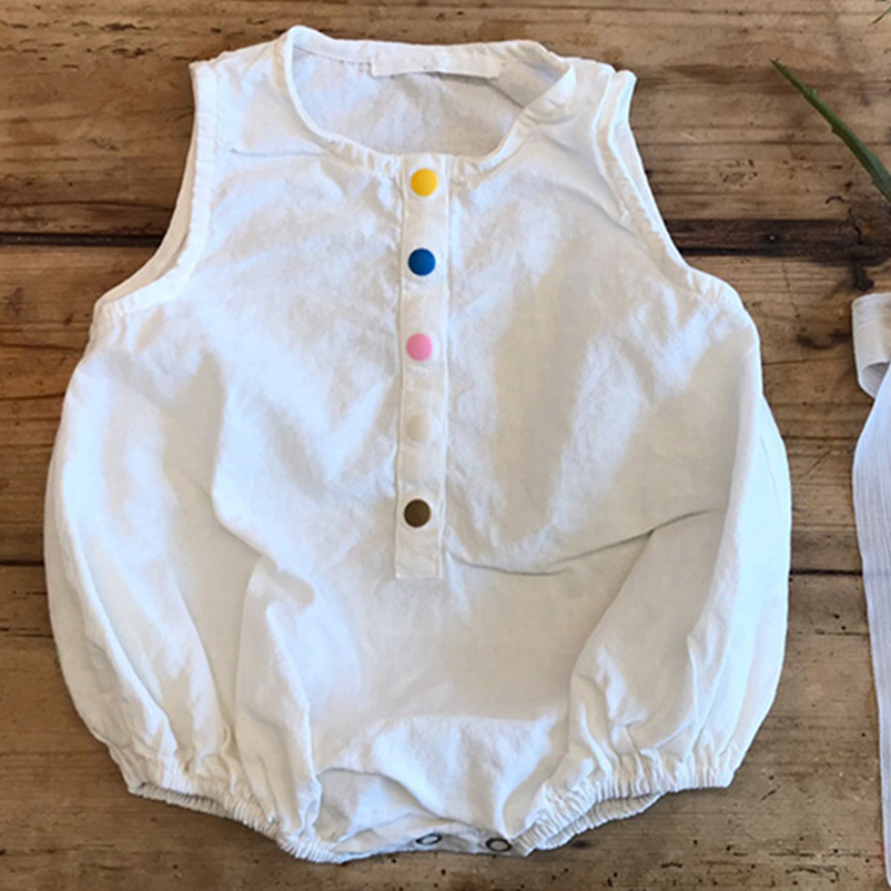 Linen Cotton Boys Romper Summe - огляд і ціна Baby Summer Linen Sleeveless Jumpsuit