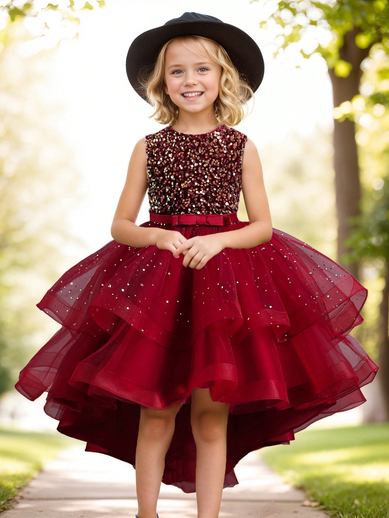 Baby Girl Princess Floral Sequ - огляд і ціна Toddler Girl Tulle Party Dress