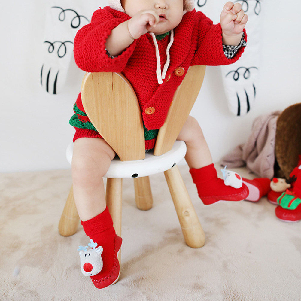 1Pair Warm Christmas Socks Chi - огляд і ціна Unisex Baby Socks Non Slip