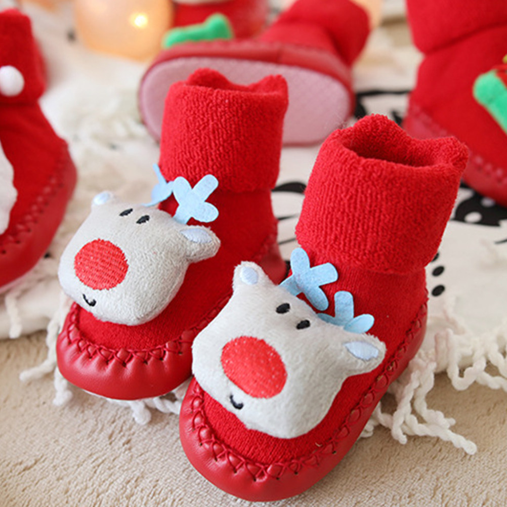 1Pair Warm Christmas Socks Chi - огляд і ціна Unisex Baby Socks Non Slip