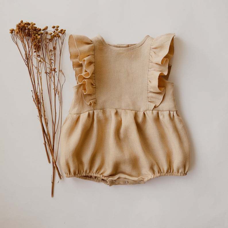 Summer Newborn Infant Baby Gir - огляд і ціна Baby Summer Linen Sleeveless Jumpsuit