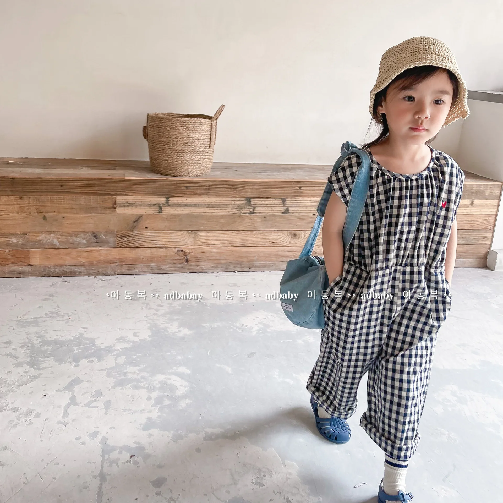 Baby Girls Plaid Overalls Kids - огляд і ціна Baby Summer Linen Sleeveless Jumpsuit