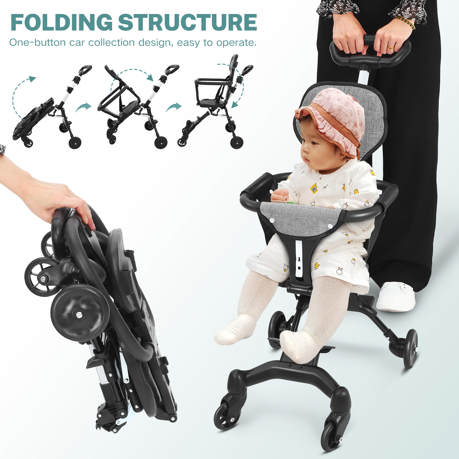 Infant Compact Lightweight Fol - огляд і ціна Lightweight Foldable Baby Stroller Compact