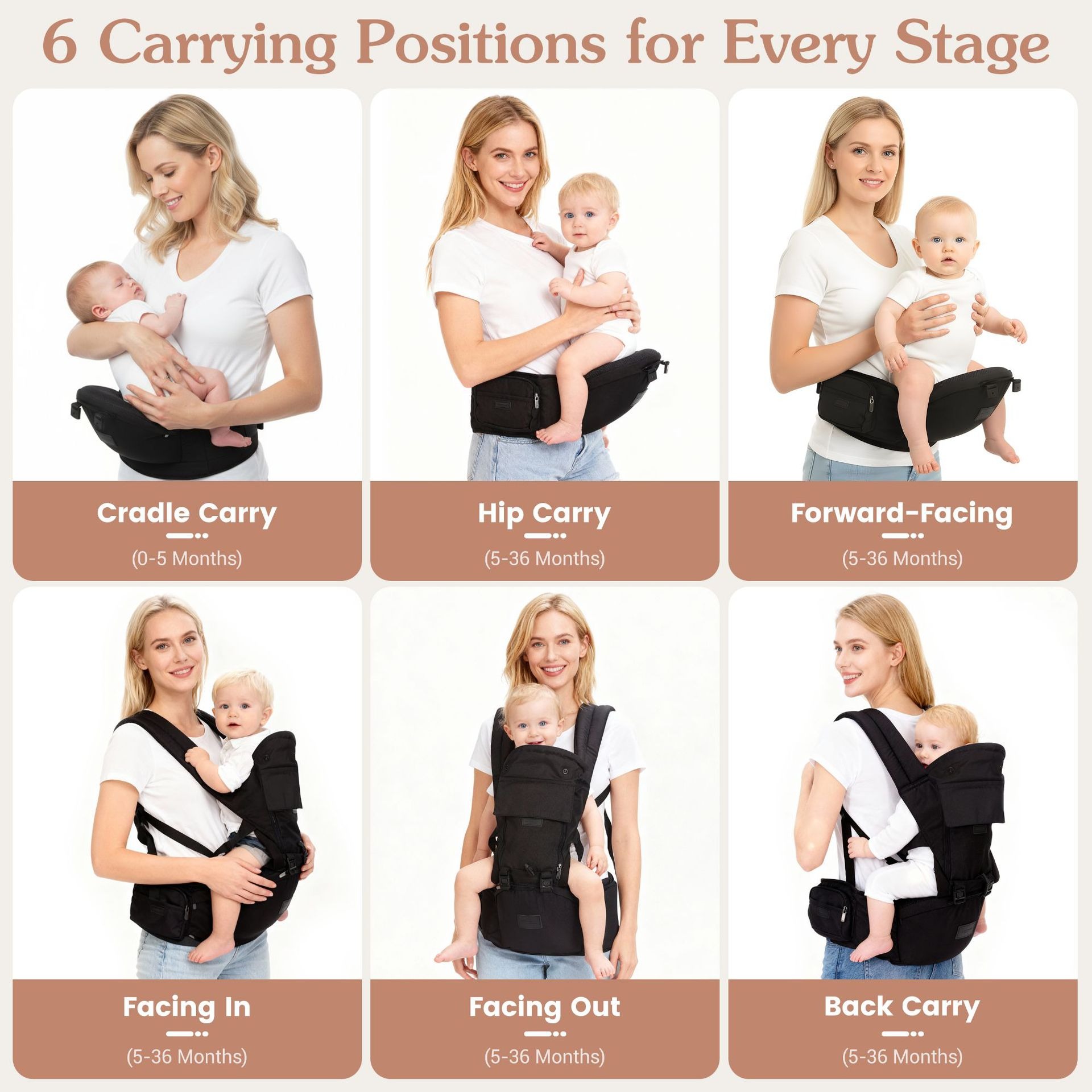 Baby Carrier with Hip Seat, Er - огляд і ціна Ergonomic Baby Carrier Newborn To Toddler