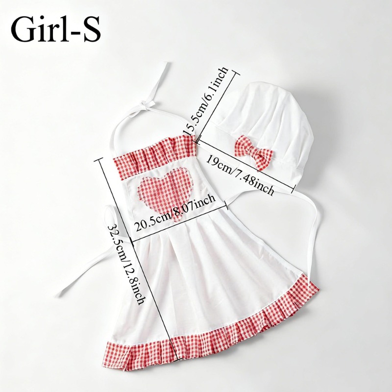 Red Gingham Baby Chef Costumes - огляд і ціна Infant Photography Props Outfit