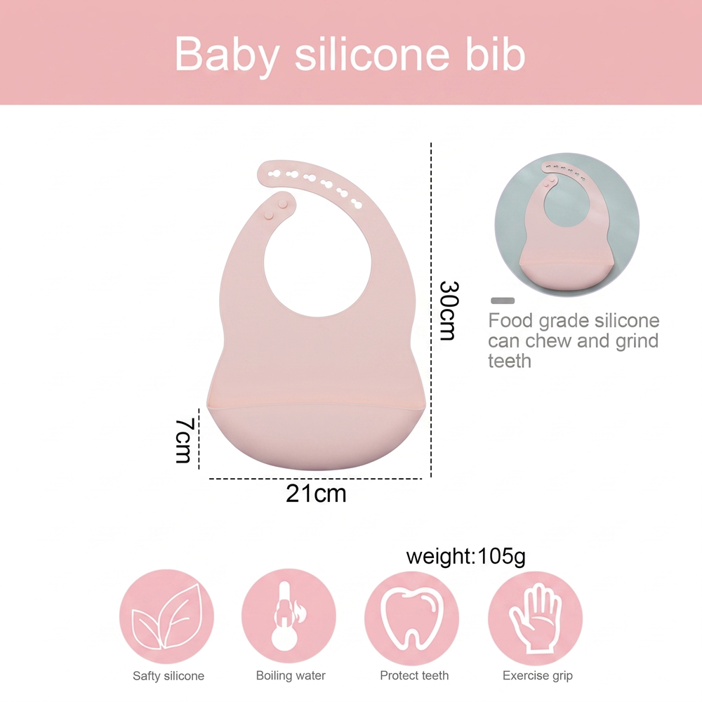 Baby Bibs for Mealtime Waterpr - огляд і ціна Waterproof Baby Bibs Silicone