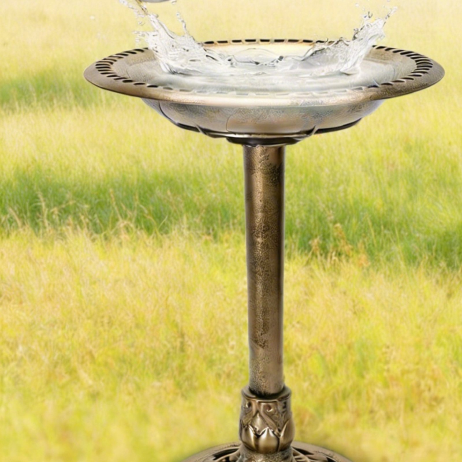 Bird Bath Bowl with Ground Sta - огляд і ціна Feeding