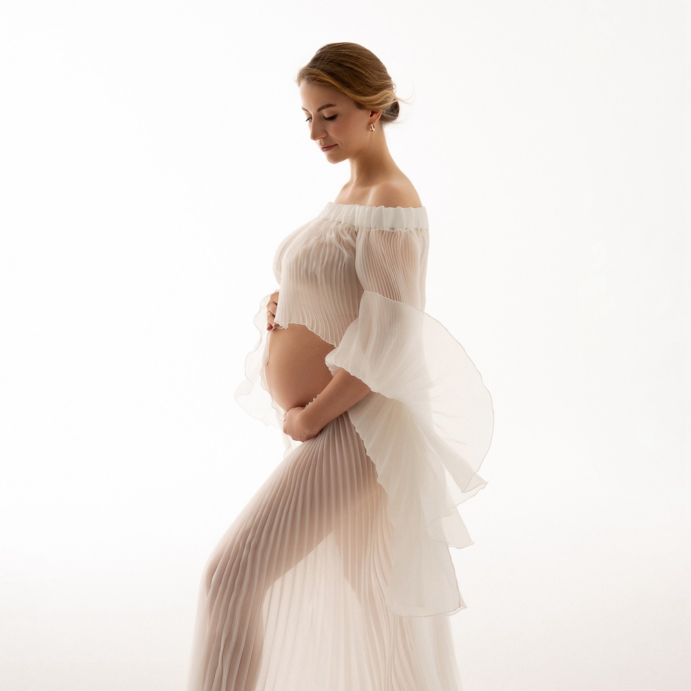 Pleated Maternity Photography  - огляд і ціна Maternity Wear