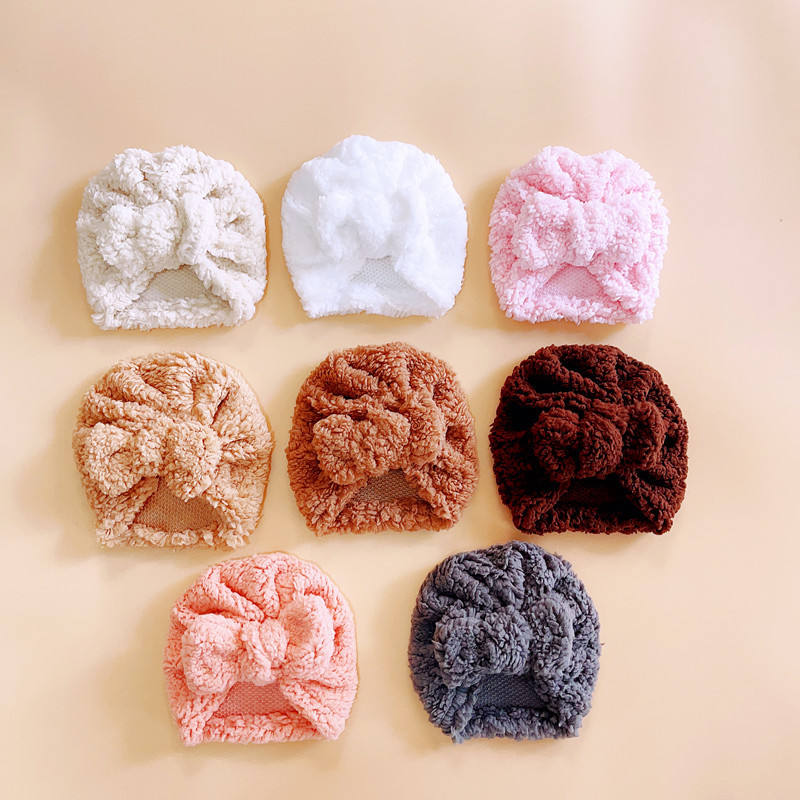 Cute Newborn Baby Knot Turban  - огляд і ціна Infant Beanie Hat With Ears