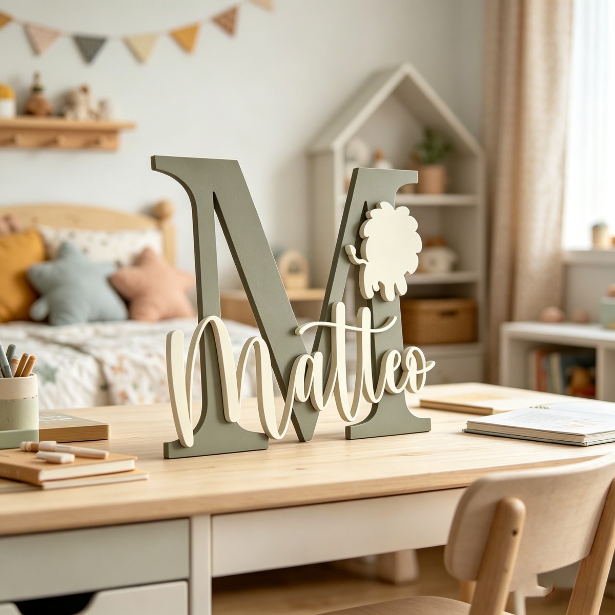 1Pc Custom Lion Name & Initial - огляд і ціна Nursery