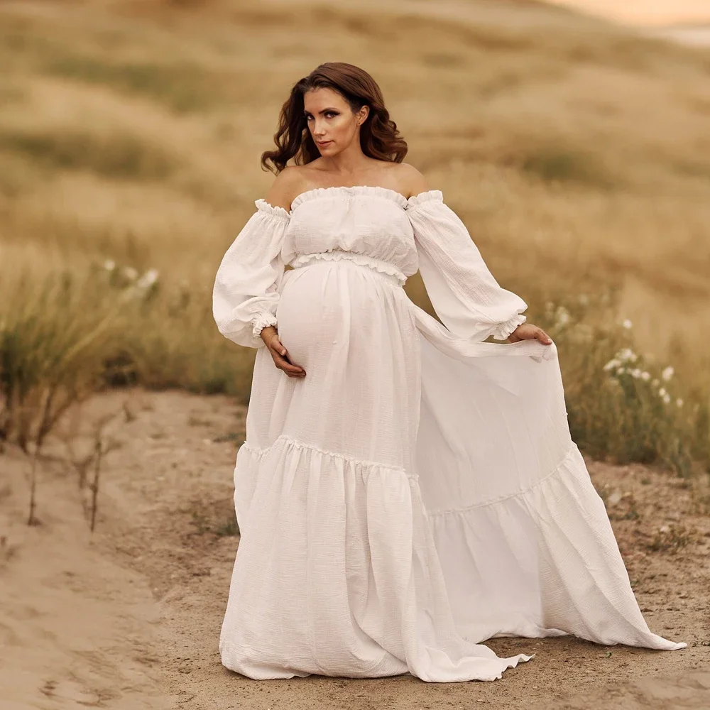 Sexy Off Shoulder Retro Matern - огляд і ціна Maternity Wear