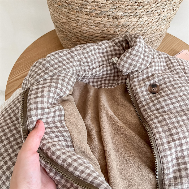 Kids Gingham Plaid Quilted Jac - огляд і ціна Toddler Boy Winter Fleece Jacket