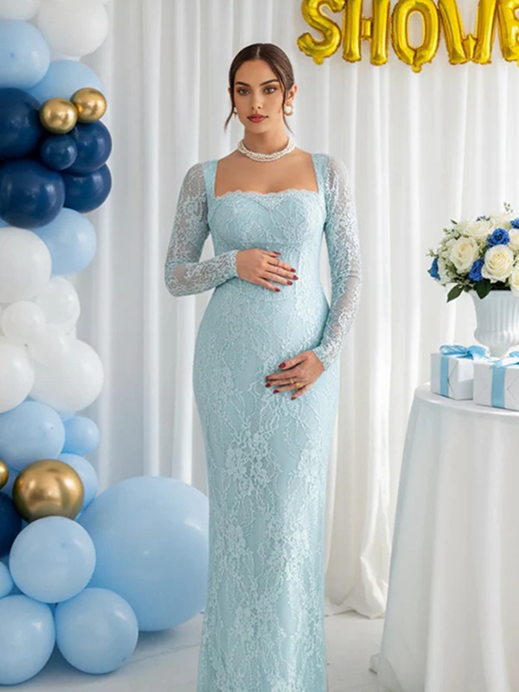 Lace Maternity Photoshoot Dres - огляд і ціна Maternity Wear