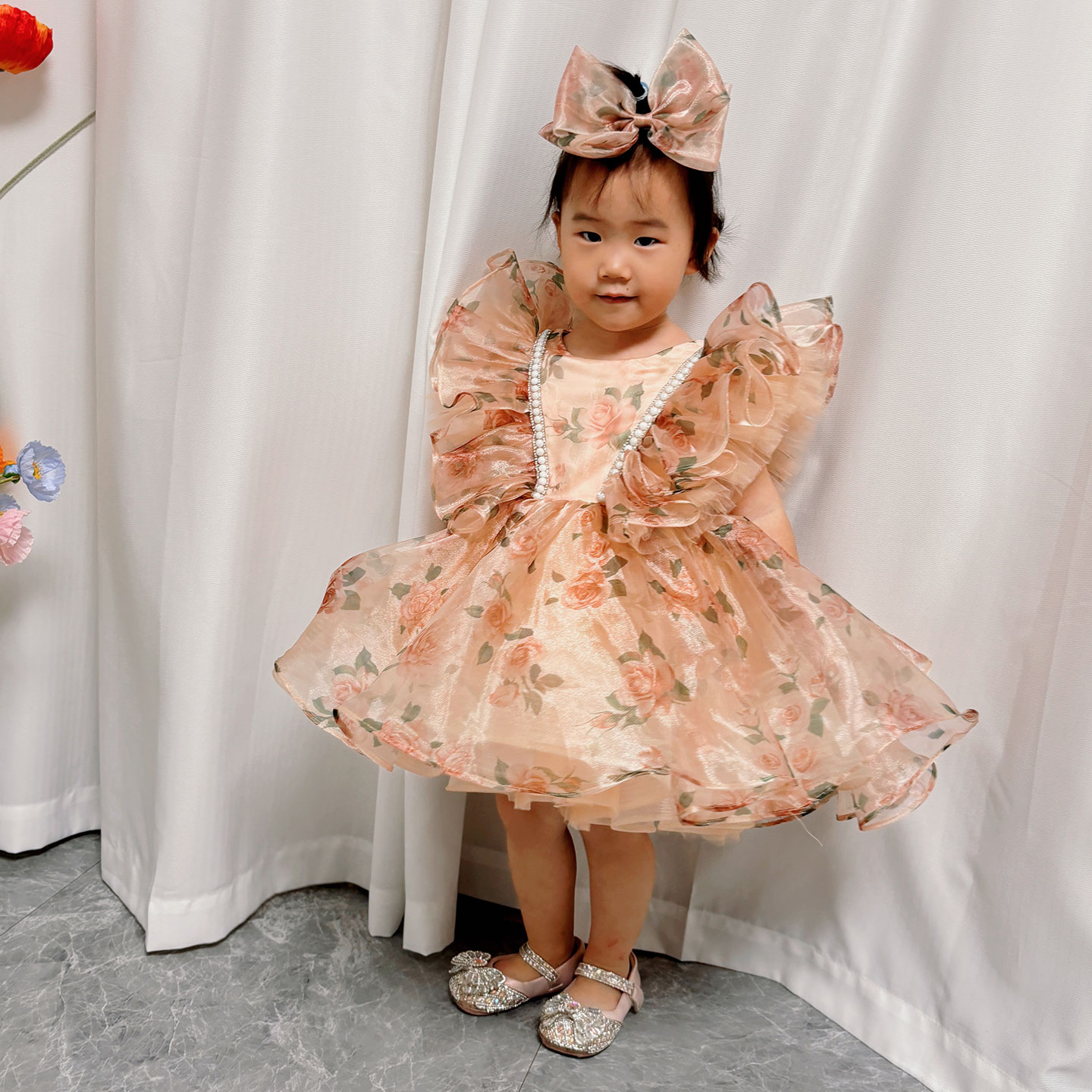 Dreamy Vow J225 Stunning Champ - огляд і ціна Toddler Girl Tulle Party Dress