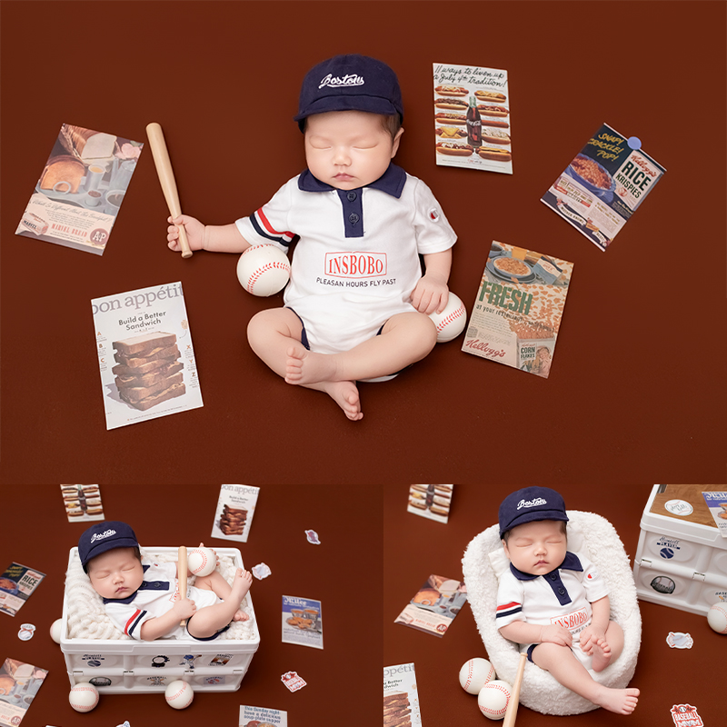 Sport Baseball Theme Newborn B - огляд і ціна Infant Photography Props Outfit